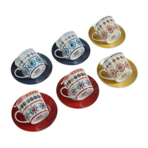 Zestaw filiżanek i talerzyków Versa Sylvia Porcelana (12 pcs)