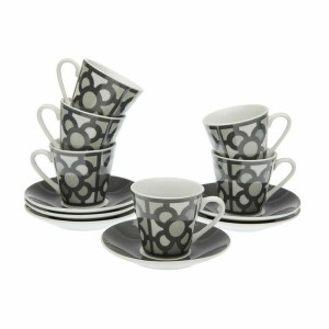 Zestaw filiżanek do kawy Versa Porcelana (6 Części) (5,8 x 6 x 5,8 cm)