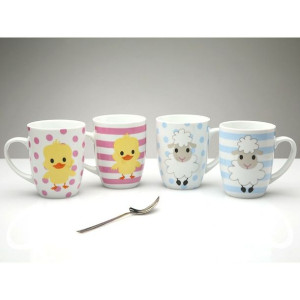 Kubek Versa Sheep & Bird Porcelana
