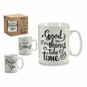 Kubek Time 330 ml Porcelana Czarny