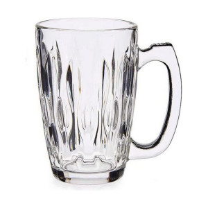 Kubek Abstrakcyjny Przezroczysty Szkło (340 ml)