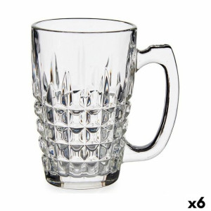 Kubek štvorca Przezroczysty Szkło 6 Sztuk (340 ml)
