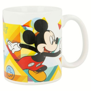 Kubek Mickey Mouse Happy smiles Ceramika Czerwony Niebieski (350 ml)