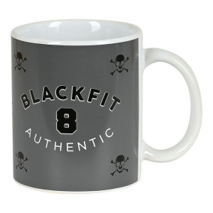 Kubek BlackFit8 Skull Ceramika Czarny Szary (350 ml)
