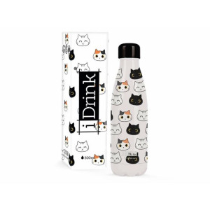 Butelkę Termiczną iTotal Biały Kotów Stal nierdzewna (500 ml)