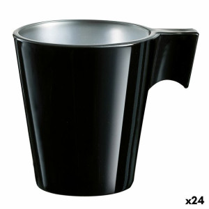 Šálka Luminarc Flashy Expresso Czarny Szkło (80 ml) (24 Sztuk)
