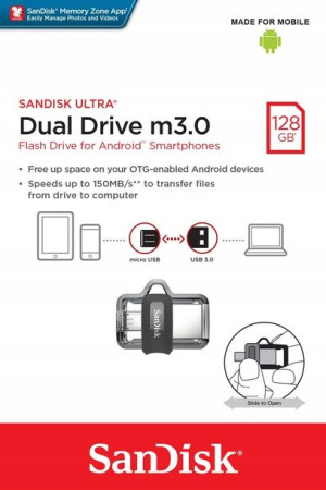 Pendrive SanDisk ULTRA SDDD3-128G-G46 (128GB; micr