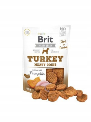 Brit Jerky Turkey Meaty Coins - Indyk - 80g