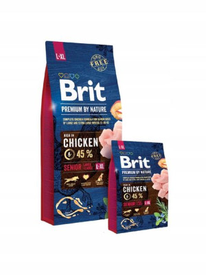 BRIT PREMIUM BY NATURE Senior L/XL Chicken 15kg