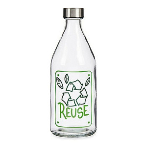 Butelka Reuse Szkło Stal 1000 ml