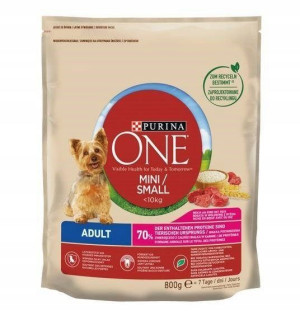 One Mini Adult bogata w wołowinę z ryżem 800g