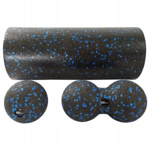 Zestaw do masażu 3w1 roller 2 x piłka Eb fit