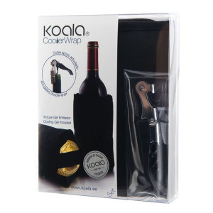 Zestaw do Wina Prezent Koala   Czarny Metal 2 Części