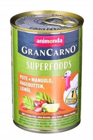 ANIMONDA GranCarno Superfoods: indyk botwinka 400g