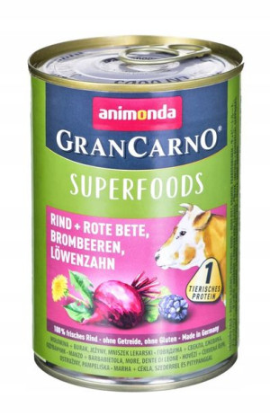 ANIMONDA GranCarno Superfoods: wołowina burak 400g