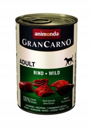 ANIMONDA Grancarno Adult wołowina i dziczyzna 400g