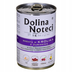 DOLINA NOTECI Premium królik z żurawiną 400g