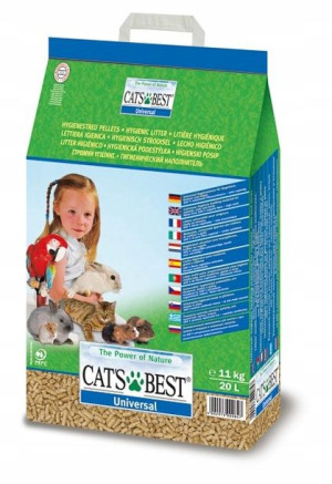 Źwirek dla gryzoni dla kota Cat's Best Cats 11kg