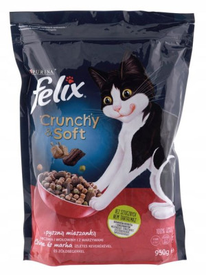 Karma Felix z kurczakiem i wołowiną z warzyw 950g