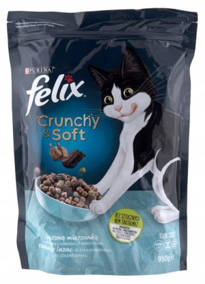 Karma Felix z tuńczykiem i łososiem z warzyw 950g