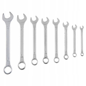 Klucze płasko-oczkowe 6-19mm zestaw 8szt Top Tools, 35D356