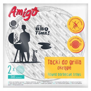 Tacki do grilla okrągłe 2 sztuki AMIGO