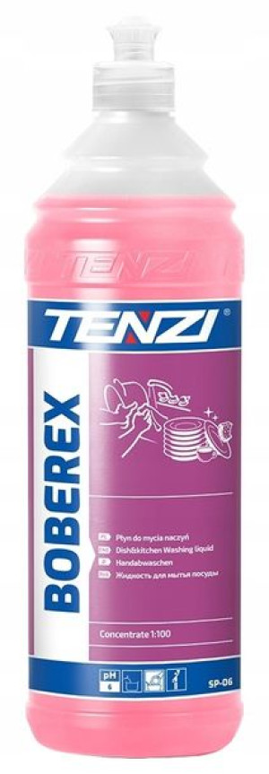 Boberex Płyn do mycia naczyń Guma Balonowa 1 l