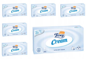 Chusteczki wyciągane higieniczne Foxy cream X6