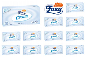 Chusteczki wyciągane higieniczne Foxy Cream x 12