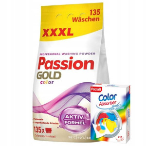 Proszek do prania Passion Gold Color + chusteczki