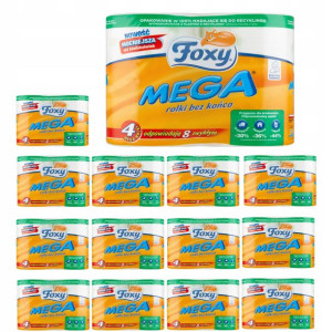 Papier toaletowy MEGA Foxy 14 opak. x 4 rolki