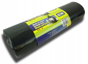 Worki na odpady 160l Raz Dwa LDPE czarne