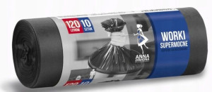 Worki supermocne 120L Anna Z czarne