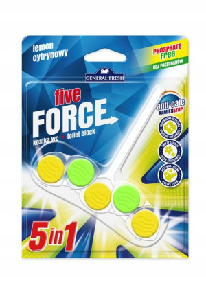 KOSTKA do WC General Five Force 1szt. Cytryna