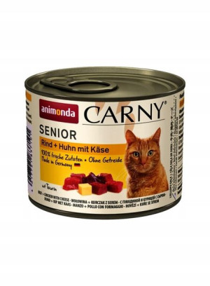 ANIMONDA Carny Senior wołowina, kurczak, sere 200g