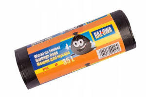 Worki na odpady Raz Dwa LDPE czarne 35 L15 sztuk