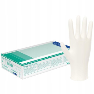 Braun Rękawice nitrylowe Białe M 7-8 100 szt