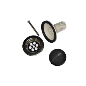 Filtr EDM zlewozmywak Ø 30 mm Czarny Plastikowy PVC
