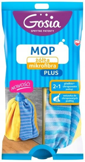Gosia - Mop żółta mikrofibra PLUS /zapas /1szt.