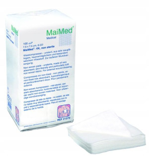 MaiMed VK Kompres włókninowy 4w 7,5cm x 7,5cm x100