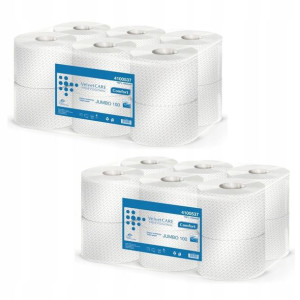 Papier do podajników JUMBO VELVET biały 2x12 szt