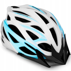 Kask rowerowy Spokey Femme biało-niebieski 55-58 c