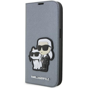 Etui Karl Lagerfeld KLBKP14LSANKCPG Apple iPhone 14 Pro bookcase srebrny/si