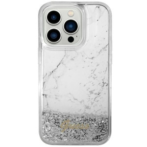 Etui Guess GUHCP14SLCSGSGH Apple iPhone 14 biały/white hardcase Liquid Glit