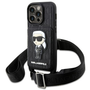 Etui Karl Lagerfeld KLHCP14LCSAKHPKK Apple iPhone 14 Pro hardcase czarny/bl