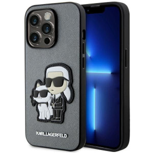 Etui Karl Lagerfeld KLHCP14LSANKCPG Apple iPhone 14 Pro hardcase srebrny/si