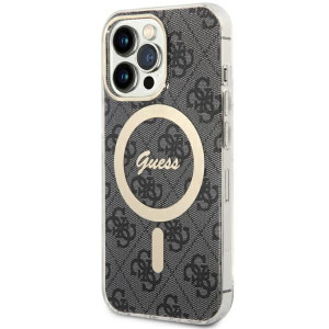 Etui Guess GUHMP13LH4STK Apple iPhone 13 Pro czarny/black hardcase 4G MagSa