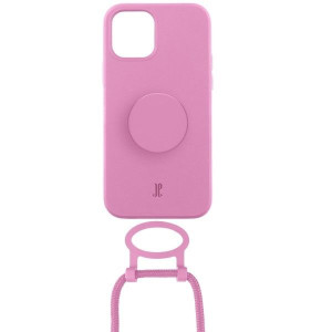 Etui Just Elegance PopGrip Apple iPhone 12/12 Pro pastelowy różowy/pastel p