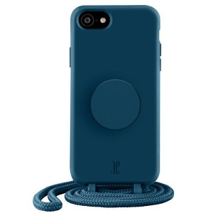 Etui Just Elegance PopGrip Apple iPhone SE 2022/SE 2020/8/7 granatowy/blue