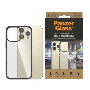 Etui PanzerGlass ClearCase Apple iPhone 14 Pro Max Antibacterial czarny/bla